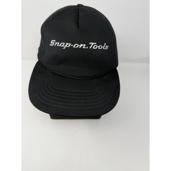 Snap-on Other - Vintage Snap On Tools Hat Black Script Logo USA Mechanic Cap Made In Taiwan